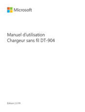 Microsoft DT-904 Manuel D'utilisation