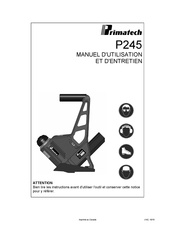 primatech P245 Manuel D'utilisation Et D'entretien