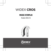 Widex CROS-FA Mode D'emploi