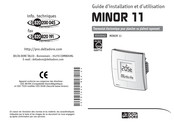 DELTA DORE MINOR 11 Guide D'installation Et D'utilisation