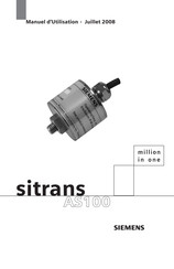 Siemens SITRANS AS100 Manuel D'utilisation