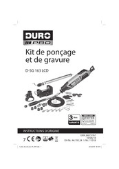 DURO PRO D-SG 163 LCD Instructions D'origine