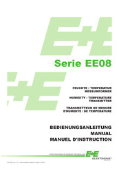 E+E Elektronik EE08 Série Manuel D'instruction