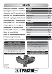 Tractel Group rollsafe Instructions D'emploi Et D'entretien