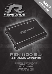 Renegade REN1100S Mk3 Mode D'emploi