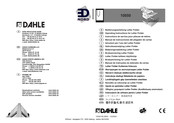 ED Nord Dahle 10550 Instructions De Service