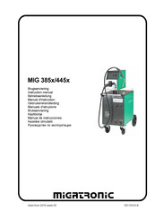 Migatronic MIG 385x S Manuel D'instruction