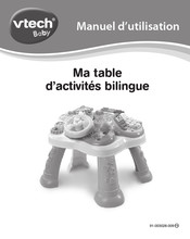 VTech baby Ma table d'activités bilingue Manuel D'utilisation