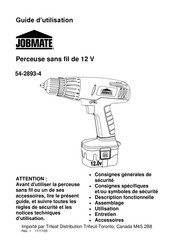 jobmate 54-2893-4 Guide D'utilisation