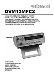 Velleman DVM13MFC2 Notice D'emploi