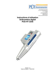 PCE Instruments PCE-HT 225E Instructions D'utilisation