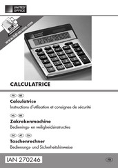 OWIM UNITED OFFICE HG00042A Instructions D'utilisation Et Consignes De Sécurité