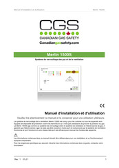 CGS Merlin 1500S Manuel D'installation Et D'utilisation