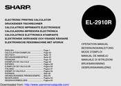 Sharp EL-2910R Mode D'emploi