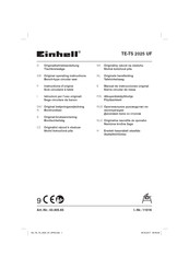 EINHELL TE-TS 2025 UF Instructions D'origine