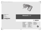 Bosch AdvancedCut 18 Notice Originale