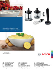 Bosch MSM6S20 Mode D'emploi