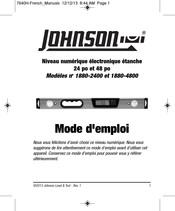 Johnson Level & Tool 1880-4800 Mode D'emploi