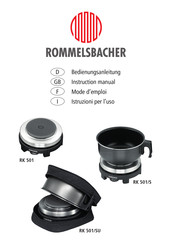 Rommelsbacher RK 501/S Mode D'emploi