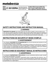 Metabo HPT C 3610DRA Instructions De Sécurité Et Mode D'emploi