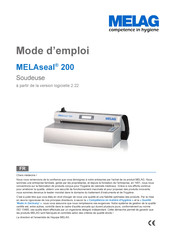 MELAG MELAseal 200 Mode D'emploi