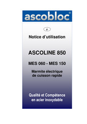 ascobloc ASCOLINE 850 MES 060 Notice D'utilisation