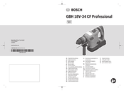 Bosch GBH 18V-34 CF Professional Notice Originale