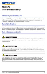 Olympus FOCUS PX Guide D'utilisation Abrégé