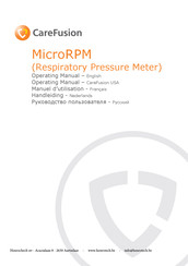 CareFusion MicroRPM Manuel D'utilisation