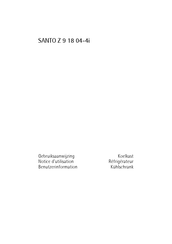 SANTO Z 9 18 04-4i Notice D'utilisation