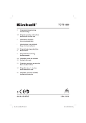 EINHELL TC-TS 1200 Instructions D'origine