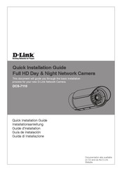 D-Link DCS-7110 Guide D'installation