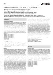 steute RF GFI SW2.4 Instructions De Montage