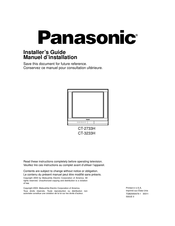 Panasonic CT-3233H Manuel D'installation