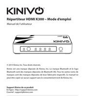 Kinivo K300 Mode D'emploi