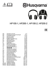 Husqvarna HP100-1 Manuel D'utilisation