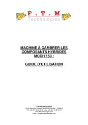 FTM Technologies MCCH 150 Guide D'utilisation