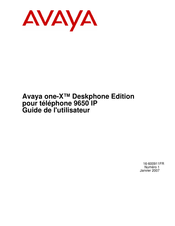 Avaya one-X Deskphone Edition IP 9650 Guide De L'utilisateur