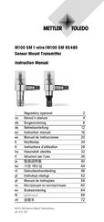 Mettler Toledo M100 SM RS485 Instructions D'utilisation