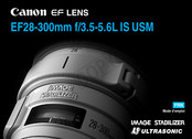 Canon EF 28-300mm f/3.5-5.6L IS USM Mode D'emploi