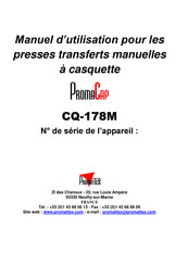 Promattex CQ-178M Manuel D'utilisation