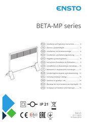 ensto BETA15-MP Instructions D'installation Et D'utilisation