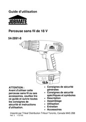 jobmate 54-2891-8 Guide D'utilisation