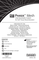 Bard Phasix Mesh Mode D'emploi