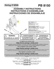 Swing-N-Slide PB 8150 Instructions D'assemblage