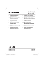EINHELL GE-CT 18 Li Kit Instructions D'origine
