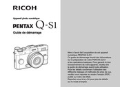 Ricoh PENTAX Q-S1 Guide De Démarrage