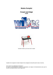 WilTec 61285 Mode D'emploi