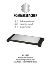 Rommelsbacher WPS 857 Mode D'emploi