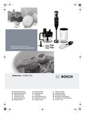 Bosch MSM67190 Notice D'utilisation